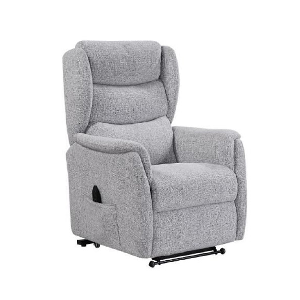 Newkirk Fabric Twin Motor Lift Recliner Chair In Dove