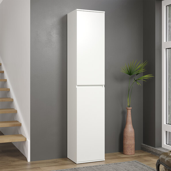 Nitra Wooden Hallway Storage Cabinet With 2 Doors In White