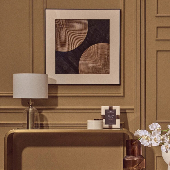 Noxen Wooden Carved Wall Art in Black And Brown