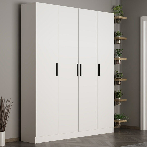 Nylor Wooden Hallway Storage Furniture with 4 Doors in White
