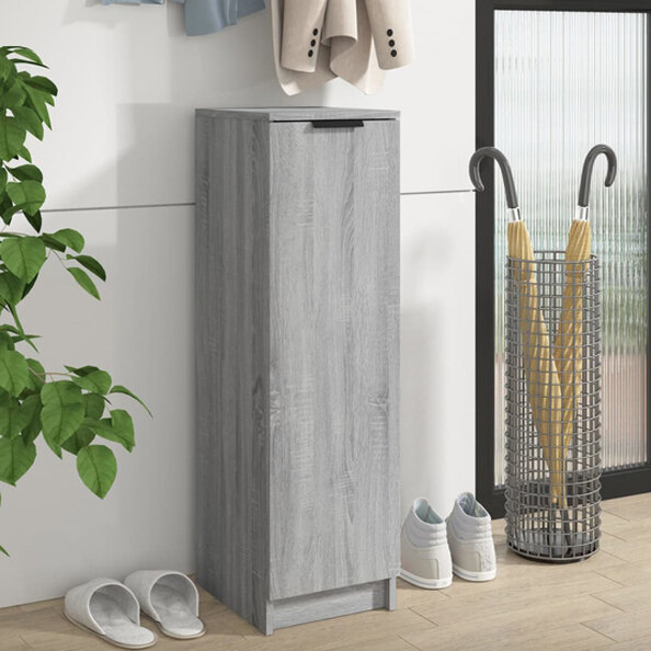 Octave Wooden Shoe Storage Cabinet In Grey Sonoma Oak