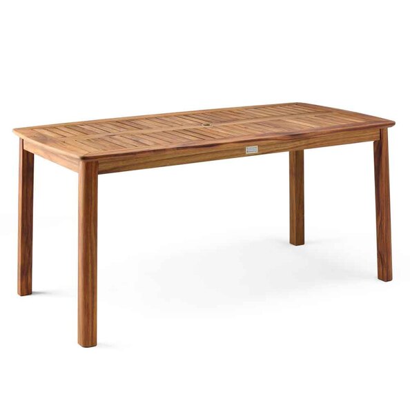 Ozone Outdoor Wooden Dining Table in Natural
