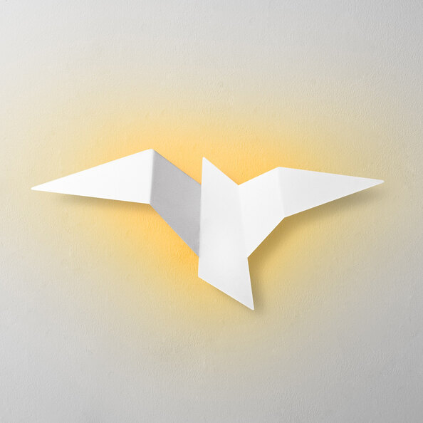 Pacali Large Metal Wall Light in White