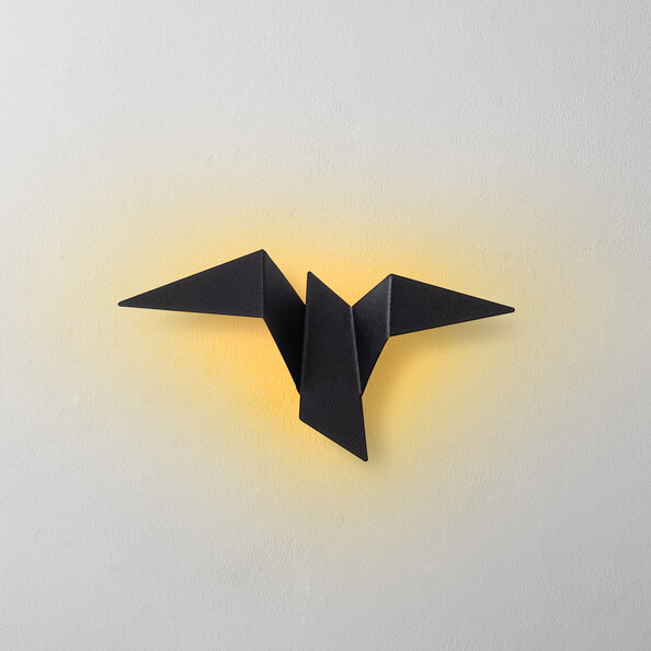 Pacali Small Metal Wall Light in Black