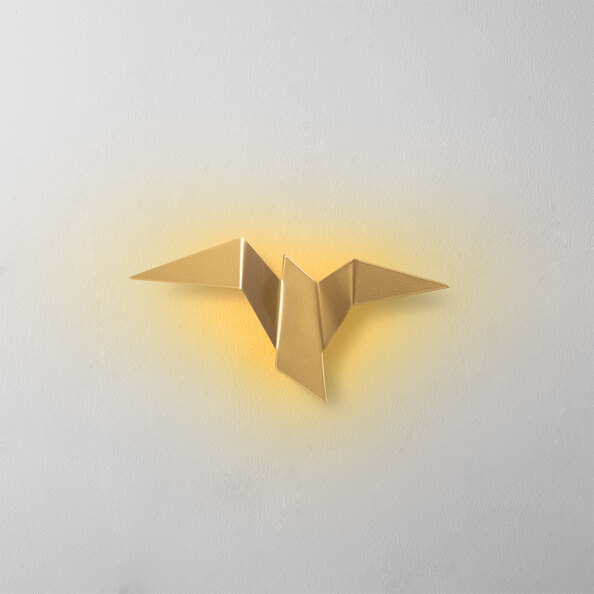 Pacali Small Metal Wall Light in Gold