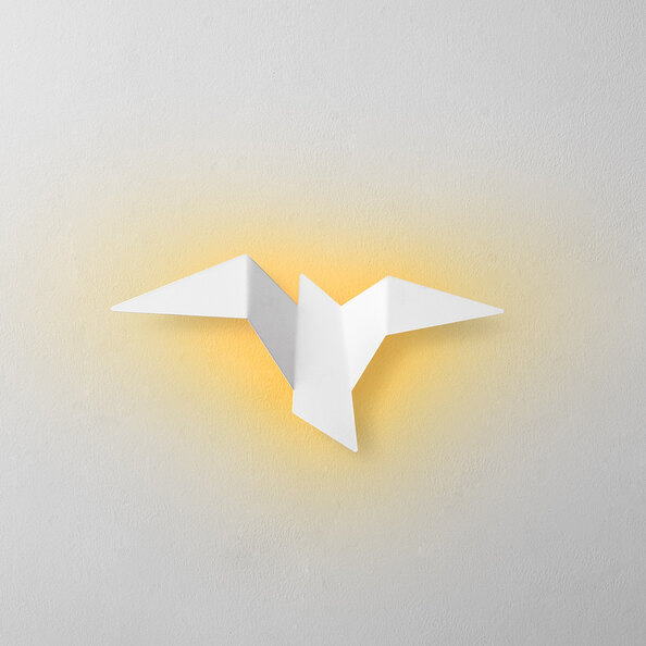 Pacali Small Metal Wall Light in White