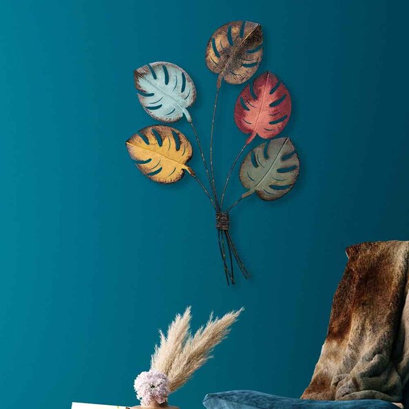 Parklane Metal Palms Bouquet Wall Art in Multicolour
