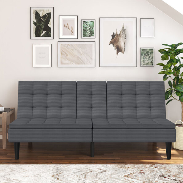 Penrose Fabric Sofa Bed in Anthracite