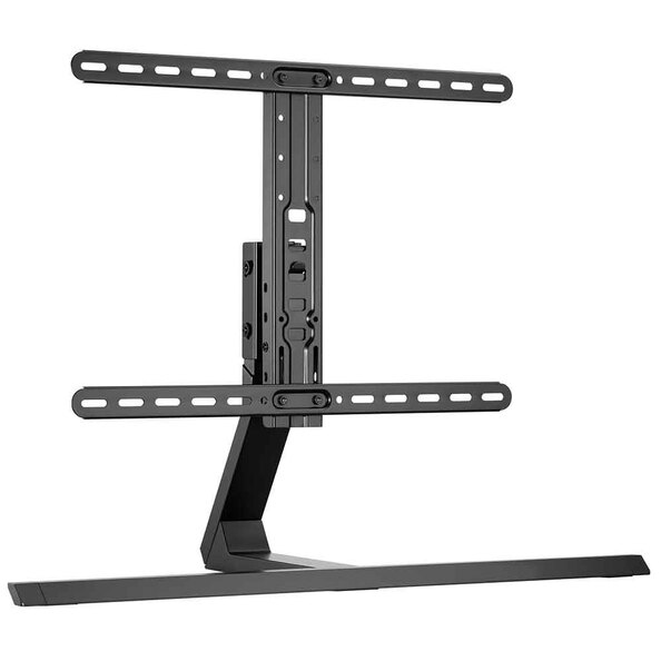 Perth 75'' Swivel Table Top Aluminium TV Stand - Black