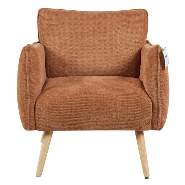 Picton Fabric 1 Seater Sofa - Rust