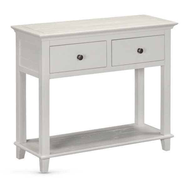 Prague Wooden Console Table With 2 Drawers - Truffle