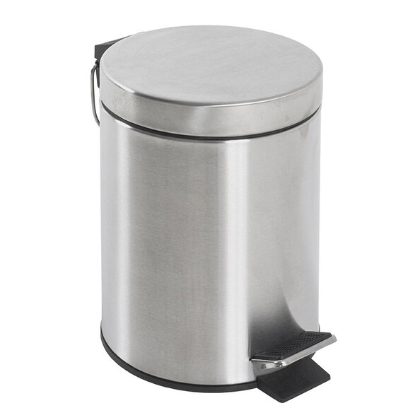 Prichard Stainless Steel 3 Litre Pedal Bin In Silver