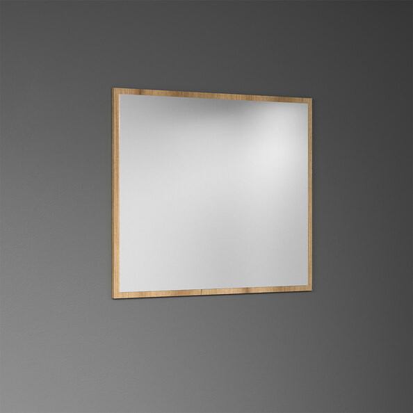 Provence Glass Wall Mirror with Evoke Oak Wooden Frame