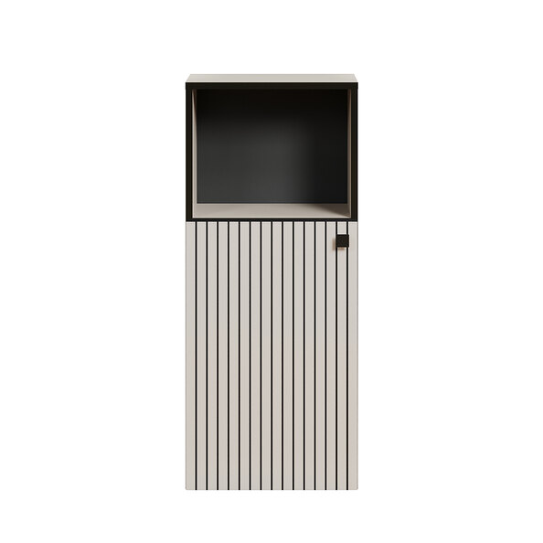 Provence Wooden Bathroom Storage Cabinet in Light Grey