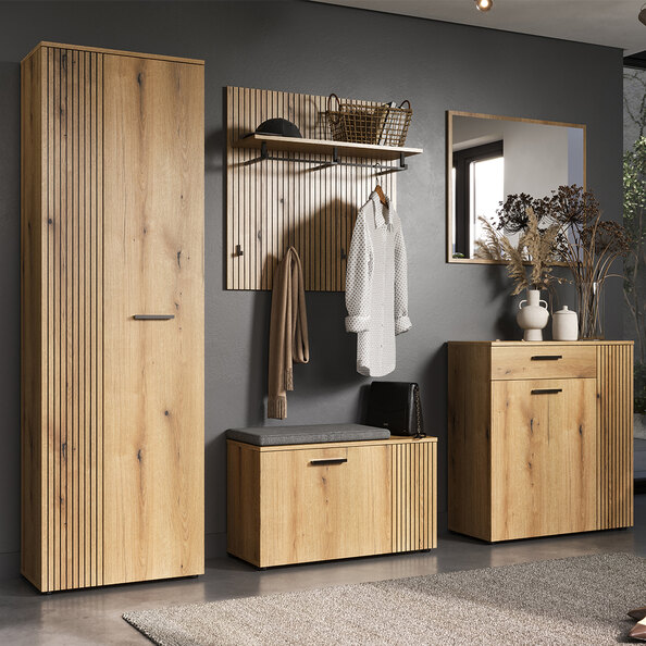 Provence Wooden Hallway Furniture Set in Evoke Oak