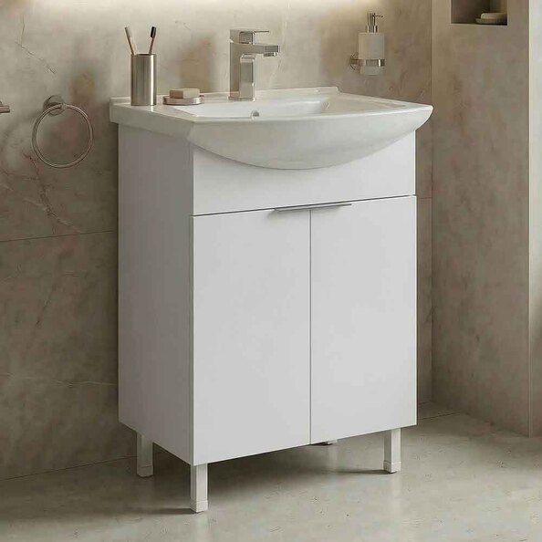 Purus Wooden Wooden Vanity Unit & Basin in Oak