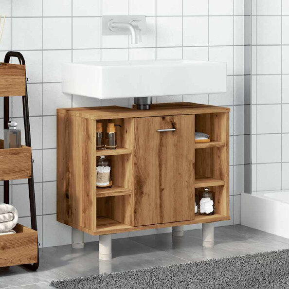 Putnam Wooden Vanity Unit With 1 Door In Oak