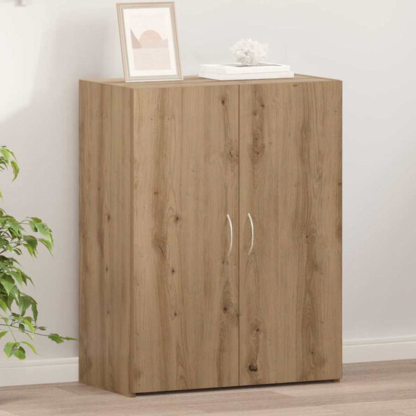 Quilcene 77cm Wooden Office Cabinet In Artisan Oak