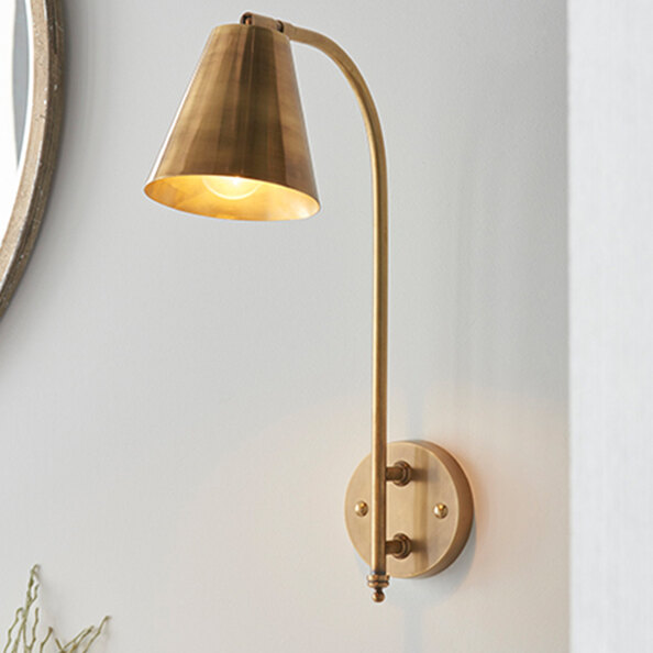 Radha Wall Light In Antique Brass