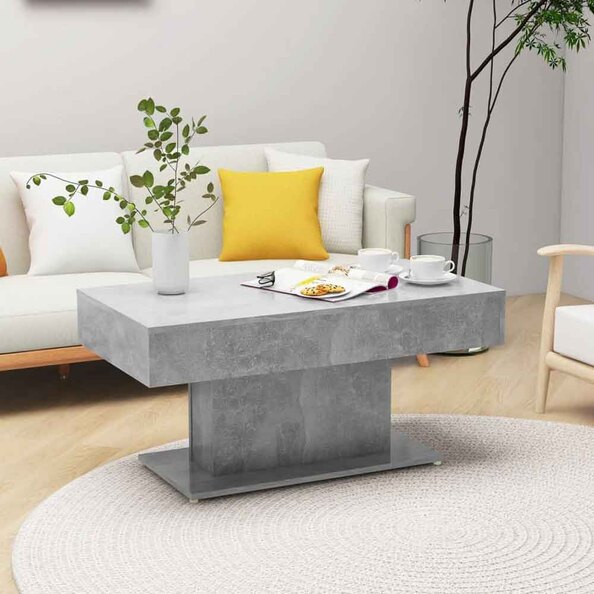Ramona Wooden Coffee Table - Concrete Grey