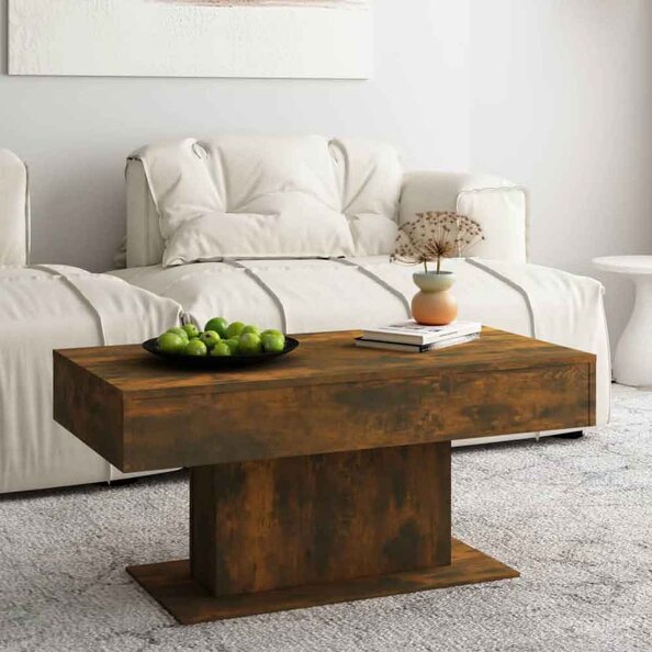 Ramona Wooden Coffee Table - Smoked Oak