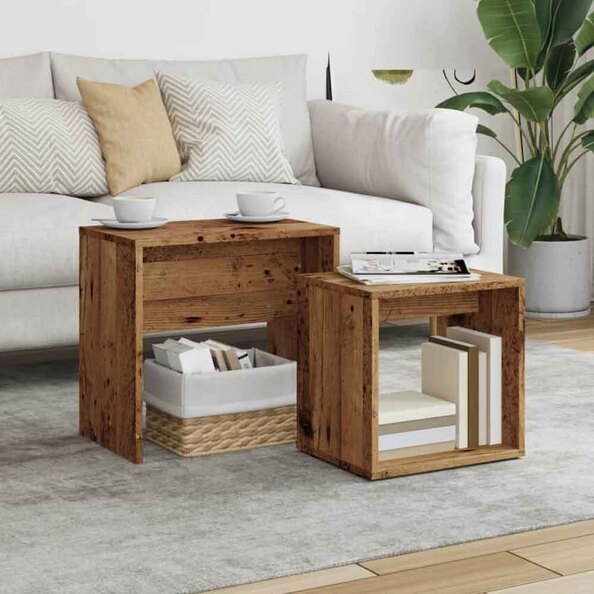 Ramona Wooden Nesting Coffee Table - Brown