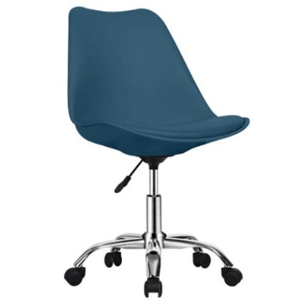 Regis PP Swivel Home And Office Chair In Blue