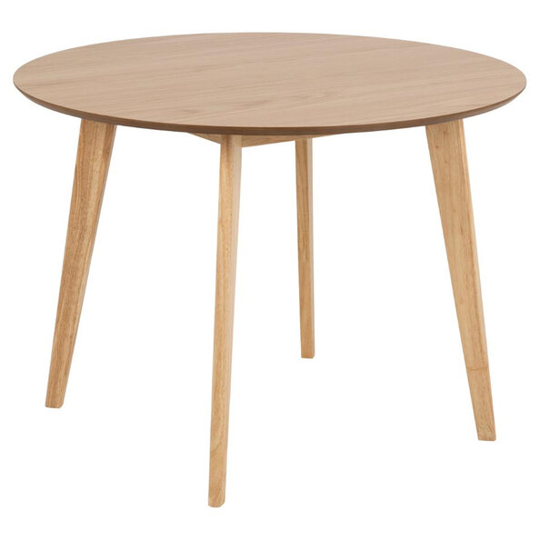 Reims Small Wooden Round Dining Table In Oak