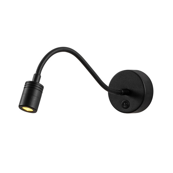 Renzo Metal Wall Light in Black