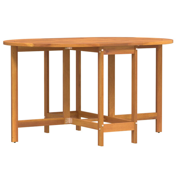 Revano Garden 110cm Acacia Wood Folding Dining Table in Brown
