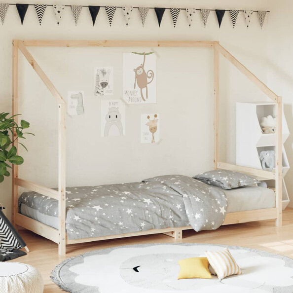 Ringgold 90x200cm Wooden Children Bed In Natural