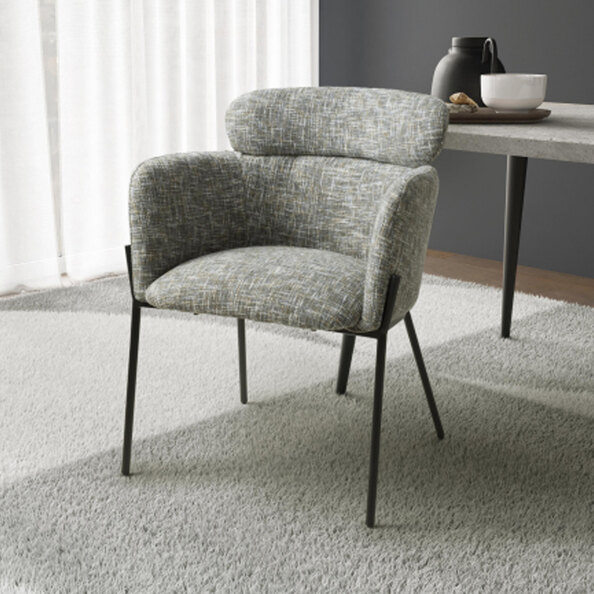 Rivington Fabric Accent Chair in Moss Heather