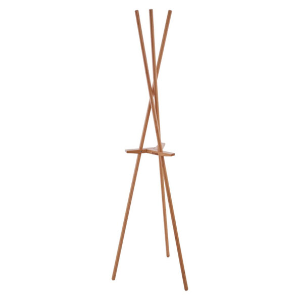 Rosta Bamboo Wooden Coat Stand In Natural