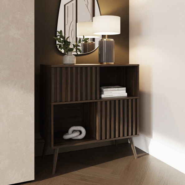 Rowen Wooden Storage Unit in Walnut