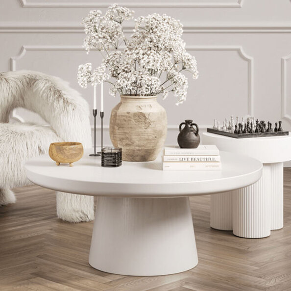 Roxboro Wooden Coffee Table - White