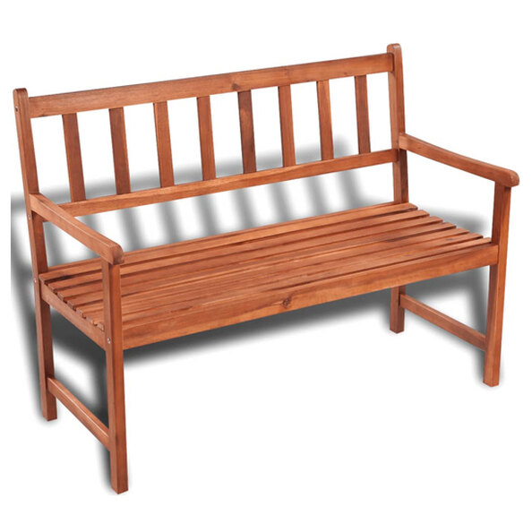 Sadie Wooden Garden Seating Bench In Brown