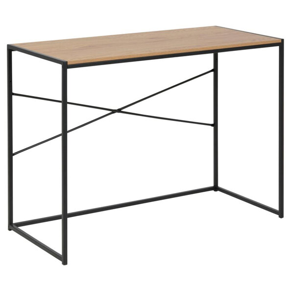 Salvo Wooden Laptop Desk In Matt Wild Oak