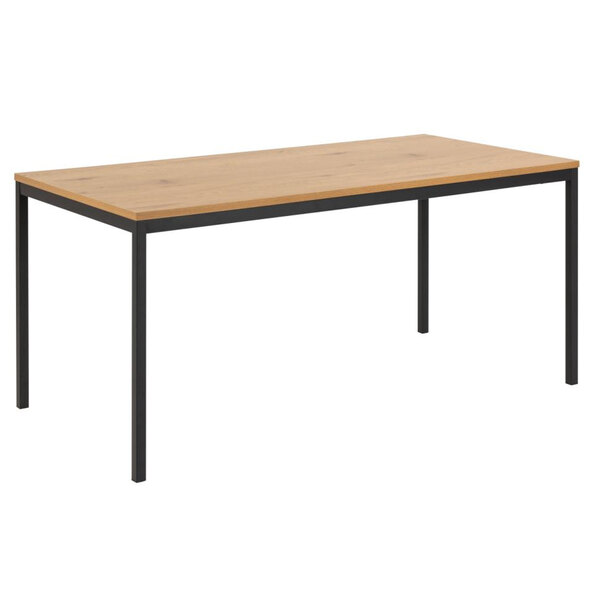 Salvo Wooden Rectangular Dining Table In Matt Wild Oak