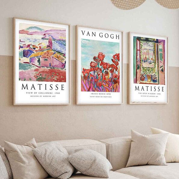 Sapphira Wooden 20x30cm Modern Masters Art Frame Set of 3 in Multicolour