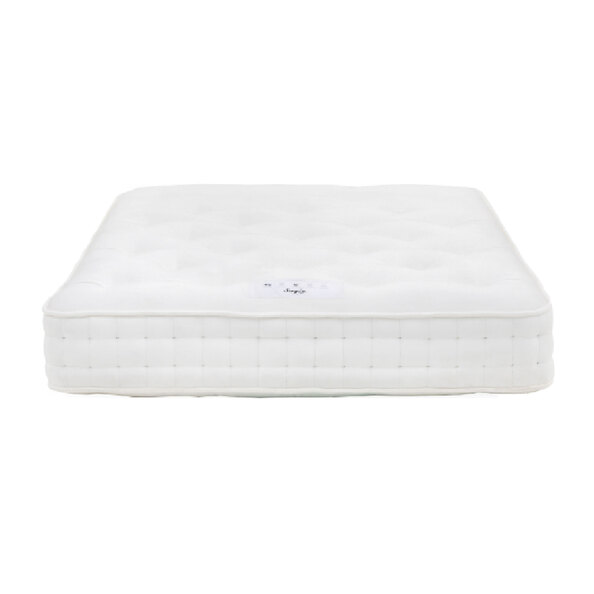 Saratoga Luxury 2000 Fabric King Size Mattress In White