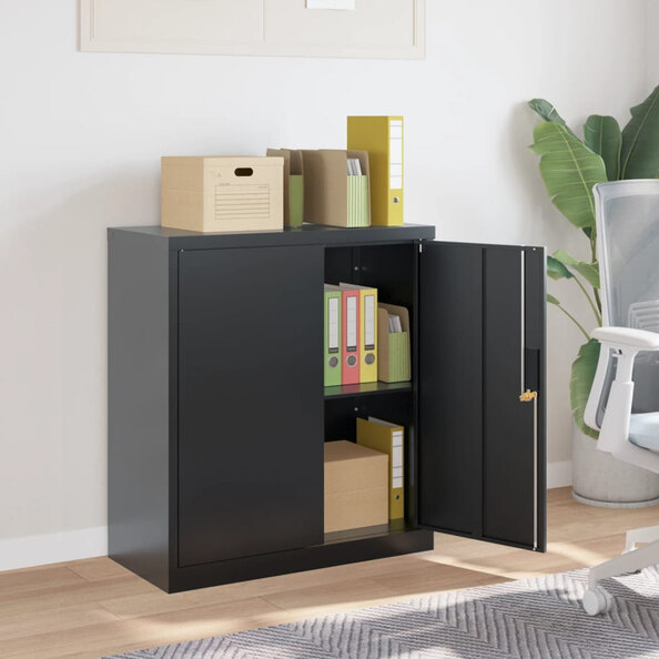 Schriever Steel Office Filing Cabinet In Anthracite