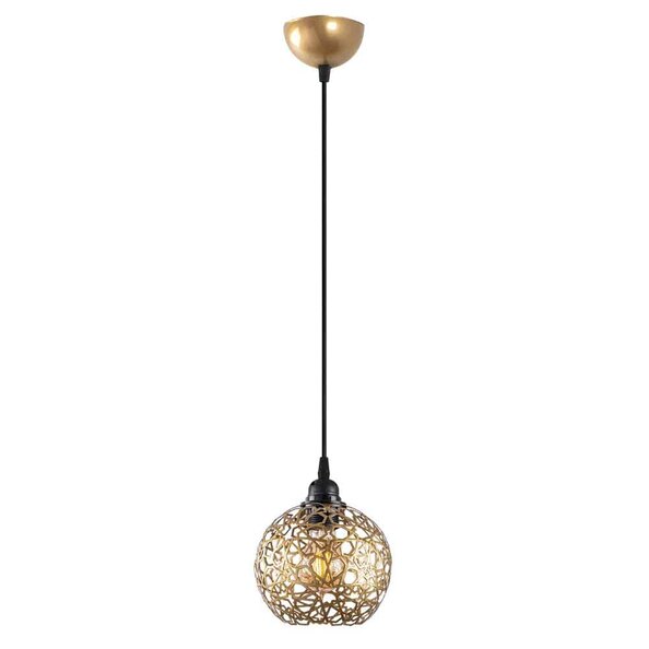 Selcuklu Small Metal Ceiling Pendant Light in Gold