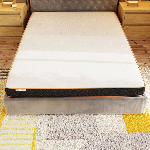 Sewell Fabric Bonnell Spring Double Mattress In White