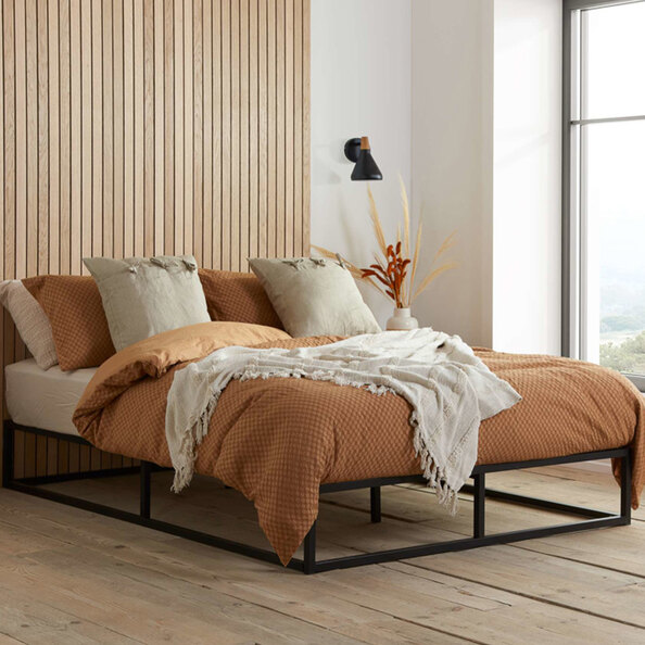 Shao Metal Single Bed In Black
