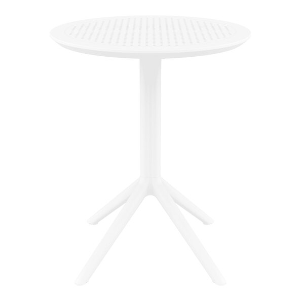 Shipley 60cm Polypropylene Outdoor Dining Table In White