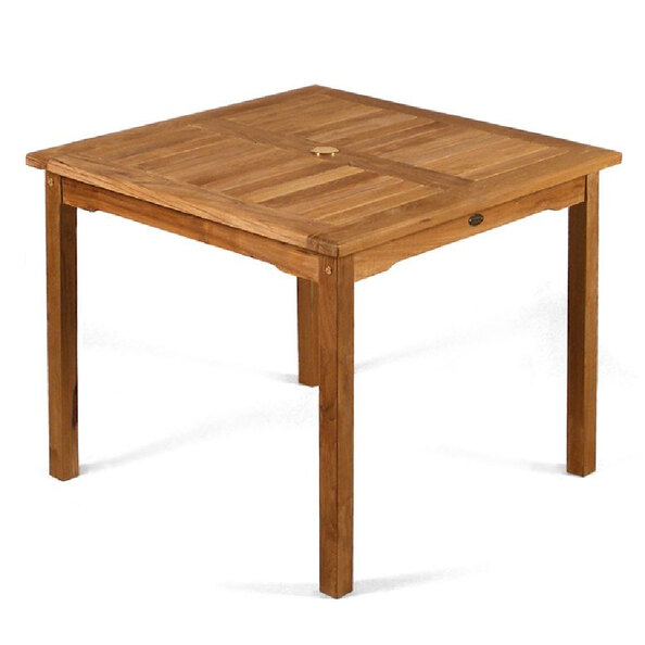 Sierra Wooden Small Square Dining Table In Teak