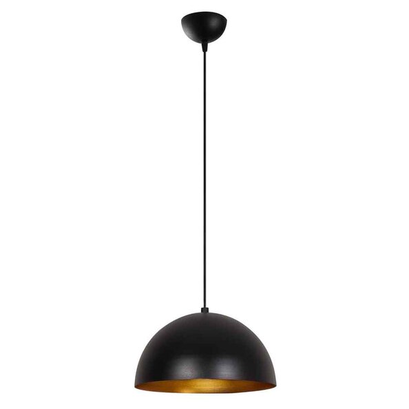 Sivani Metal 30cm Ceiling Pendant Light in Black and Gold