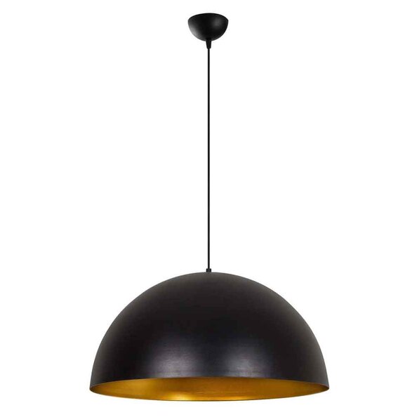 Sivani Metal 60cm Ceiling Pendant Light in Black and Gold