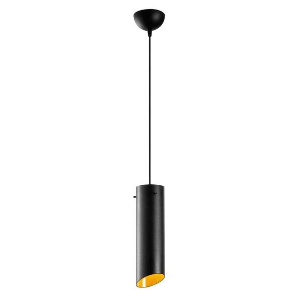 Sivani Metal Ceiling Pendant Light in Black and Yellow
