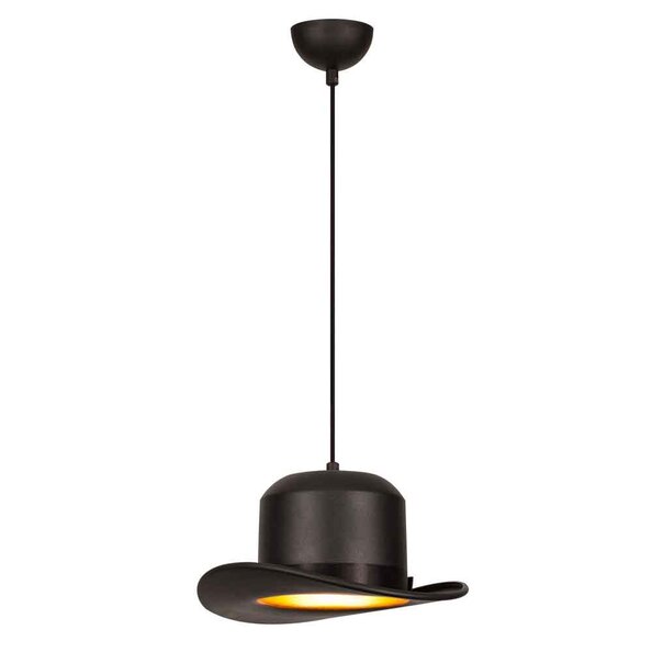 Sivani Metal Hat-Shape Ceiling Pendant Light in Black